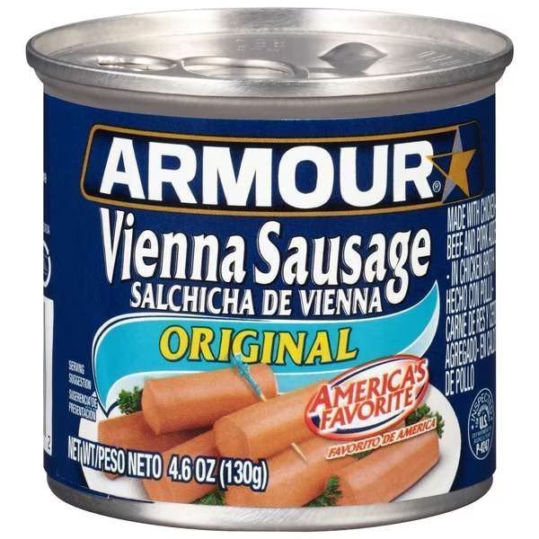 Armour Original Vienna Sausage 4.6 oz. Can, PK48, Armour, Mfr#: 5410092502